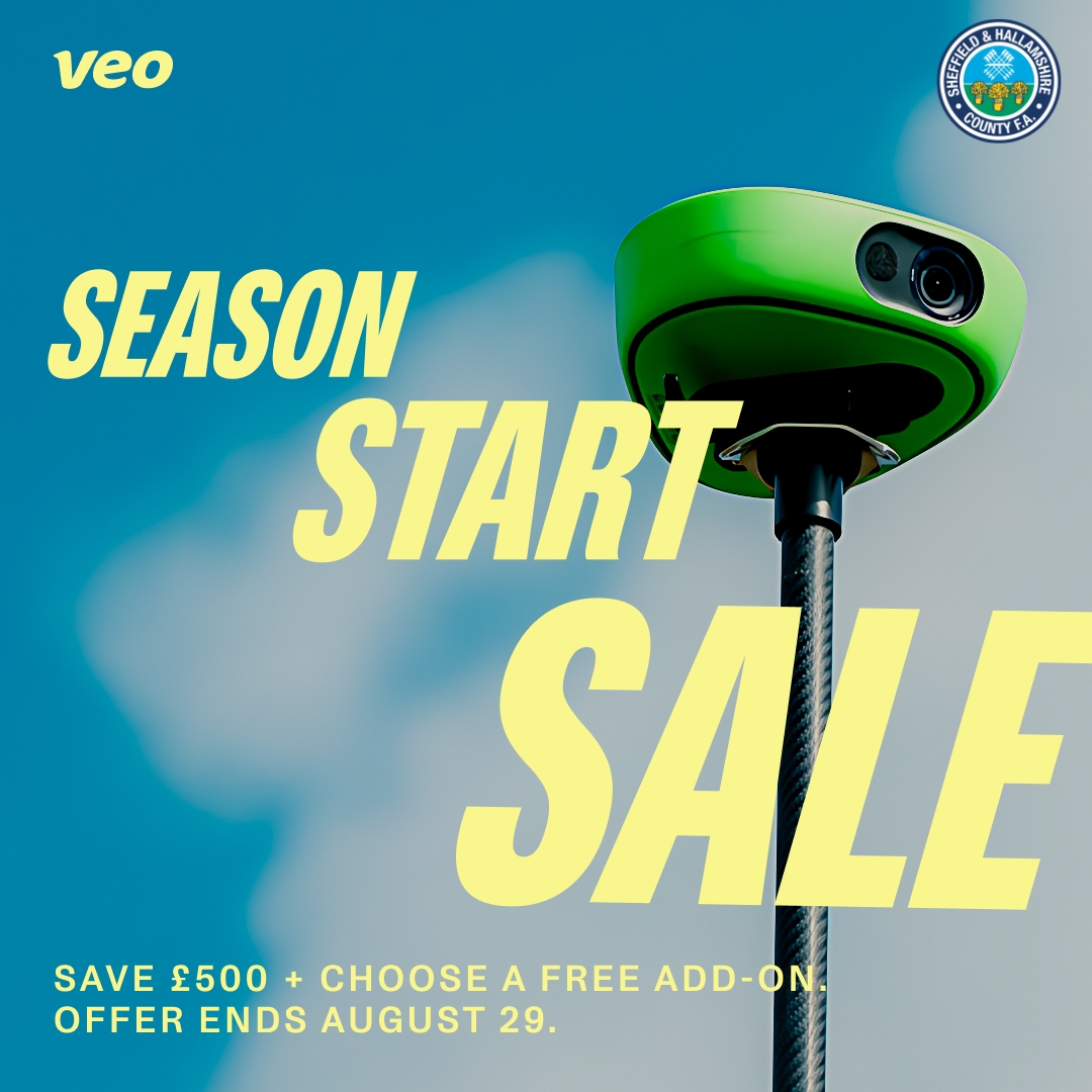 ⏳ Veo’s biggest sale of the year is live!

Get £500 off Veo Cam 3 + a FREE add-on. Don’t wait – this offer ends on 29th August!

🔗 get.veo.co/SSS25/sheffiel…