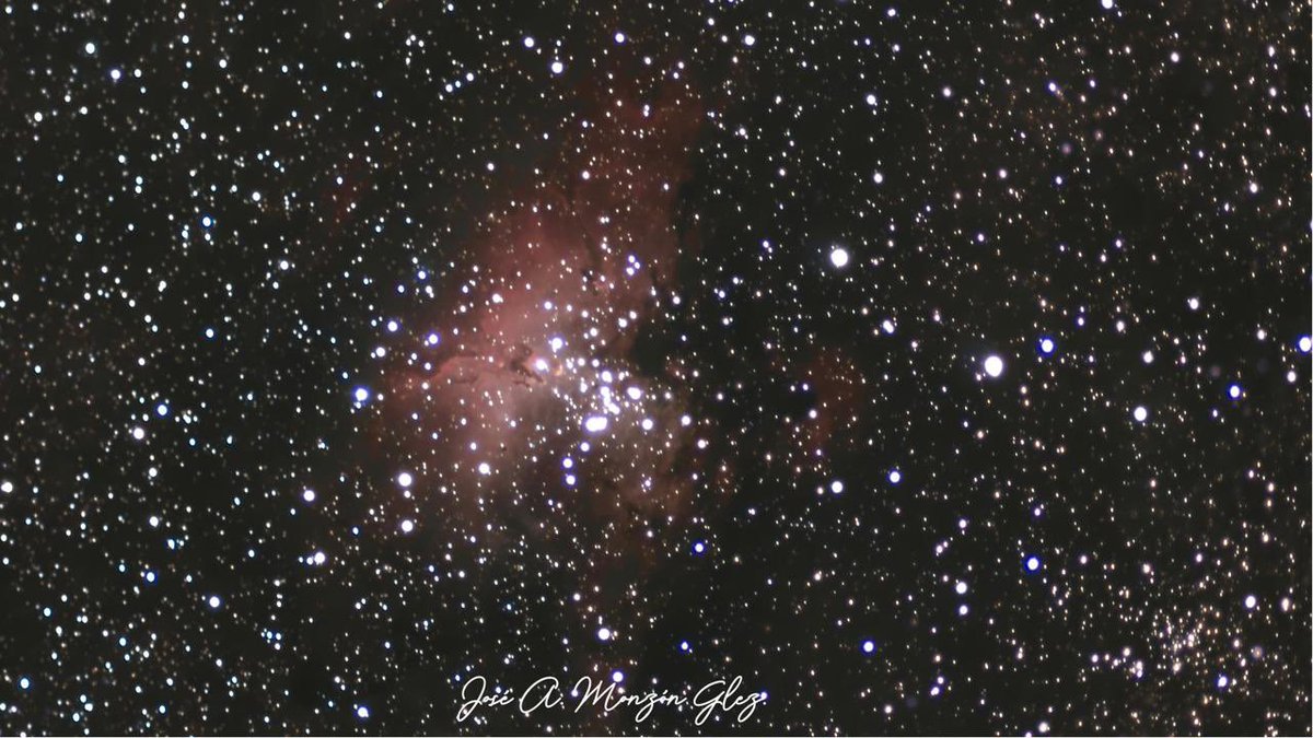 Nebulosa del Águila desde la isla de El Hierro. #cielosESA