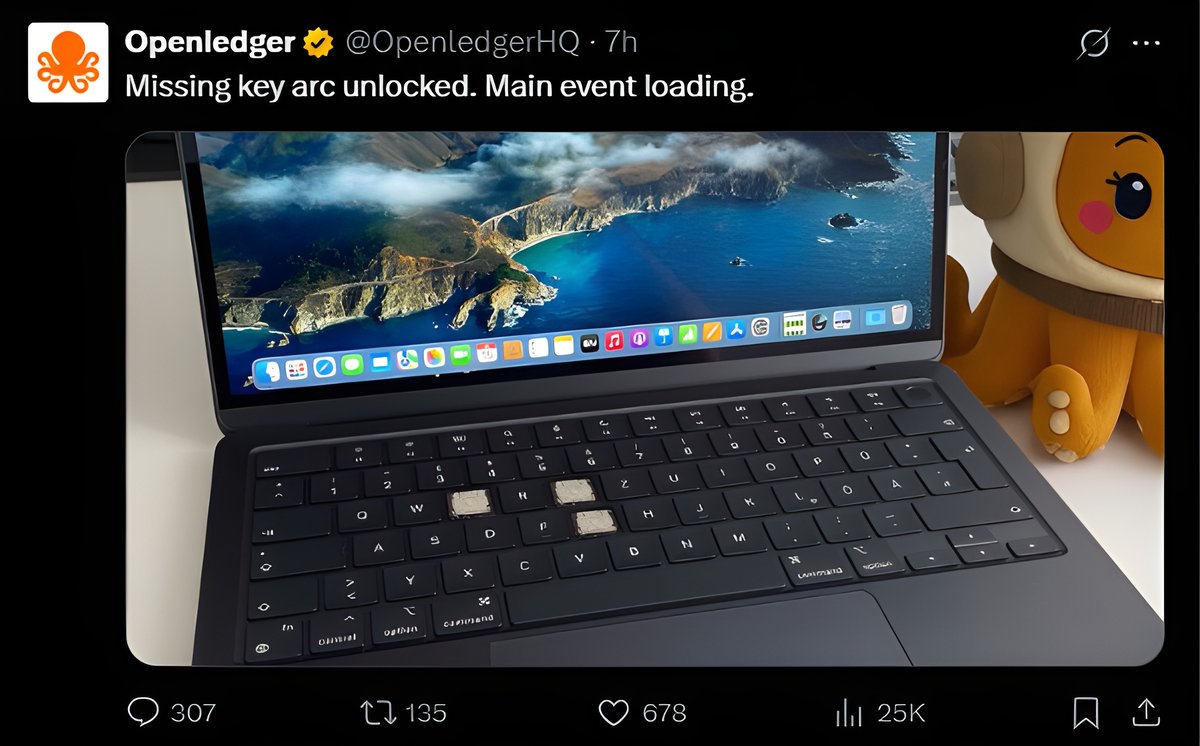 SkylineETH's tweet image. Missing keys on keyboards: T G E

@OpenledgerHQ mainnet loading… I expect them to steadily climb back into top 3 on the pre-TGE leaderboard and stay there till launch.

Better to talk about it now.

They’re building a full-stack AI chain:

→ Data and models are on-chain
→…