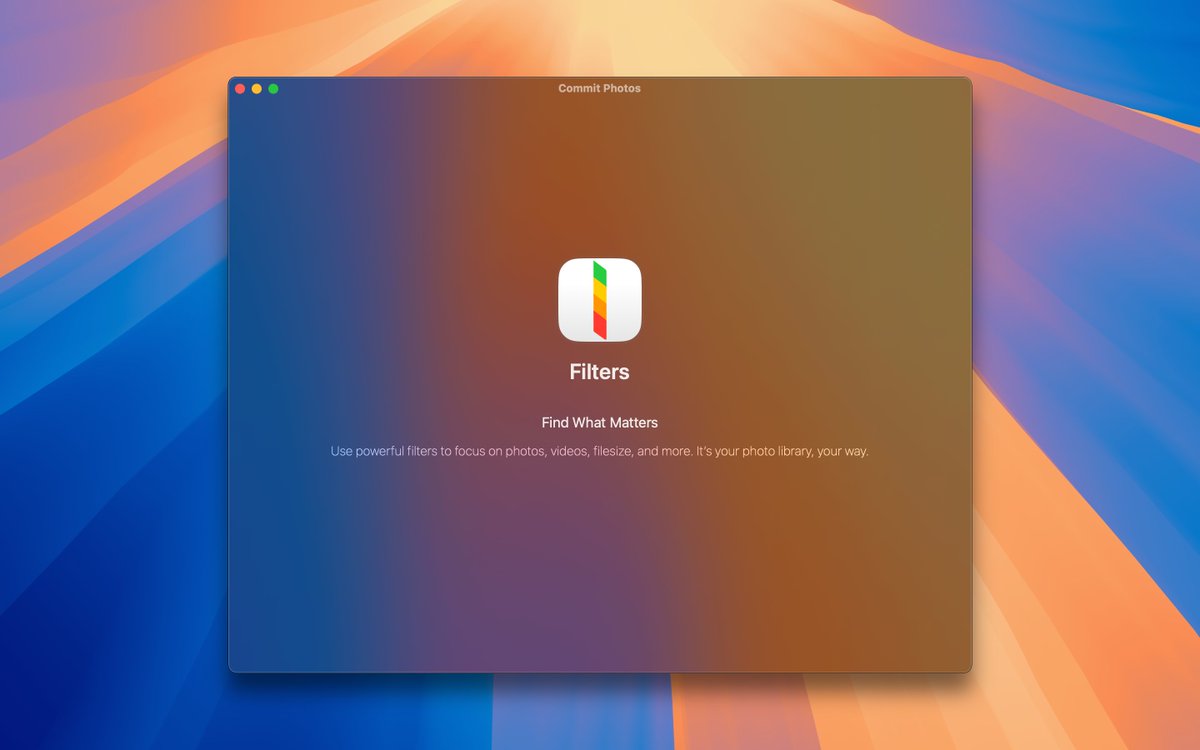 commitphotos's tweet image. 🧹 Tired of screenshots & duplicates clogging up space?
Use our Smart Filters to isolate images, videos, and big files in seconds. Clean up faster than ever!
#PhotoCleanup #AppStore #macOS