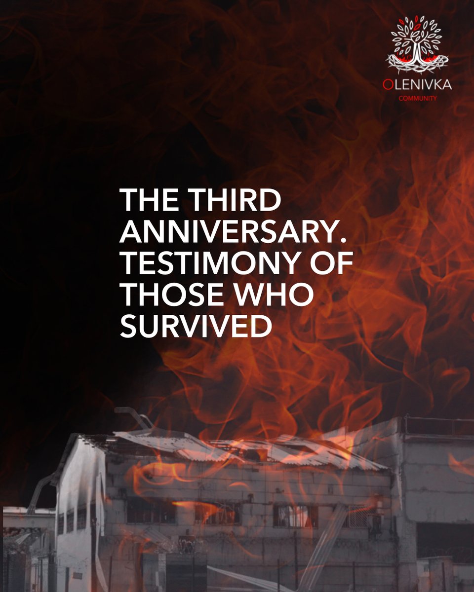 On the third anniversary of one of the most horrific russian war crimes - the mass killing of Ukrainian POWs in Olenivka - we remind the world of what happened that tragic Night. 1/4