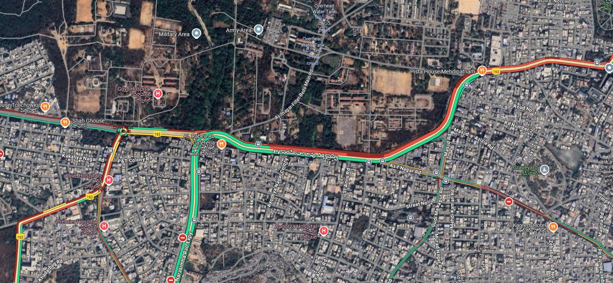 HYDTP's tweet image. #HYDTPinfo
#TrafficAlert
Due to heavy traffic and peak hrs, movements of vehicles are slow from Tolichowki ending flyover, Pista House, Nanalnagar, Rethibowli towards Mehdipatnam towards SD Eye Hospital.
#TrafficUpdate