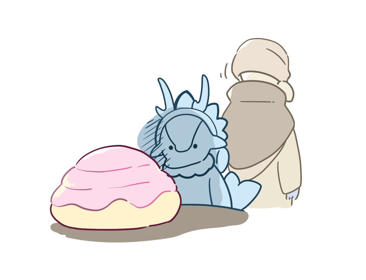 miso_misoni's tweet image. 今日は初めて茶人精霊さんのお店に行った。
想像の倍以上のどデカいお菓子が出てきて
ビックリした。

 #1日できれば1ラクガキ