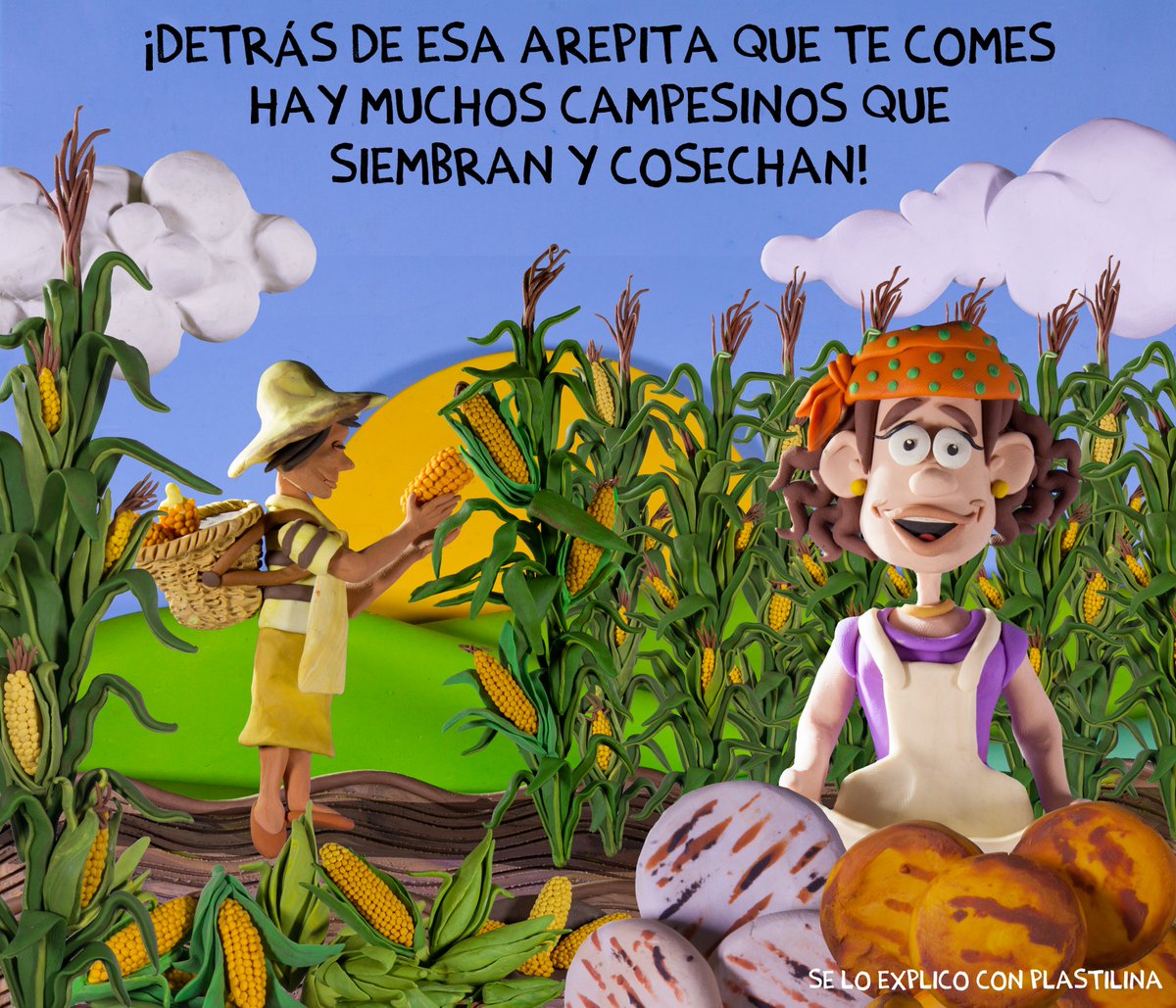 altereddie's tweet image. Detrás de esa arepita que alegra tu mesa, hay sueños, esfuerzo y manos campesinas que la hacen posible.
🌽❤️ Que nunca se nos olvide quién cultiva lo que nos alimenta.
#AmorPorElCampo #ArepaConHistoria #SeLoExplicoConPlastilina