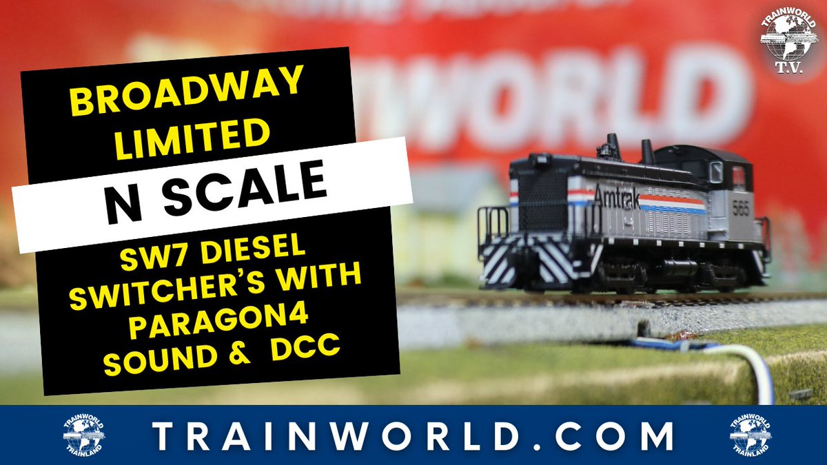 Trainworld's tweet photo. The highly anticipated N scale SW7 switchers from @BLITrains are here, and they’re ready to switch and organize any consist! 💪 https://t.co/PrAabYbWgF
Order today at https://t.co/1RAdwL6qNr! https://t.co/Sj6N3XBPbS
#broadwaylimited #nscale #diesel #SW7 #switcher #newarrival #instock #trainworld #trainland #modeltrains #trains #modeltrain #modeltrainlayout #modeltrainhobby #railfan #toytrain #toytrains #trainset #trainsets #ridewithtrainworld