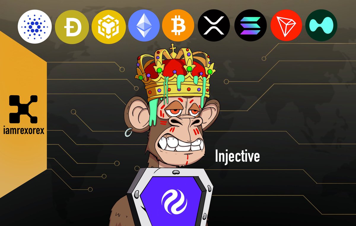 iamrexorex's tweet image. Injective is leading the charge in DeFi with its cutting edge Layer 1 blockchain.
Supporting WASM, EVM, and SVM, it's the ultimate platform for developers.
Plus, get access to the first tokenized index for BlackRock's BUIDL Fund $2.4B AUM.
Don't miss out, start building today.