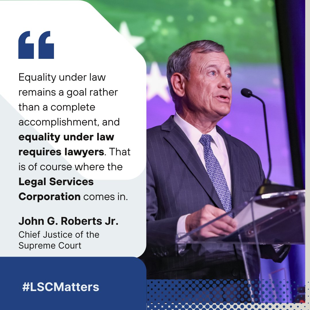 LegalAidCLE's tweet image. States and local jurisdictions have relied on federal investment in legal aid for half a century, through both Republican and Democratic leadership, to provide fairness in an imbalanced justice system. @lsctweets
#LSCMatters #TogetherWeCan #ExtendJustice