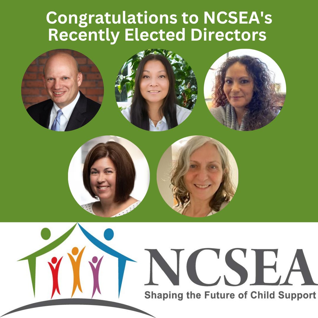 🎉Congratulations to NCSEA's Recently Elected Directors🎉
NCSEA is pleased to announce the results of the 2025 NCSEA Board of Directors election. 
🌟John Hurst
🌟Lilly James
🌟Sabrina Montoya
🌟Ellen Rutledge 
🌟Trish Skophammer