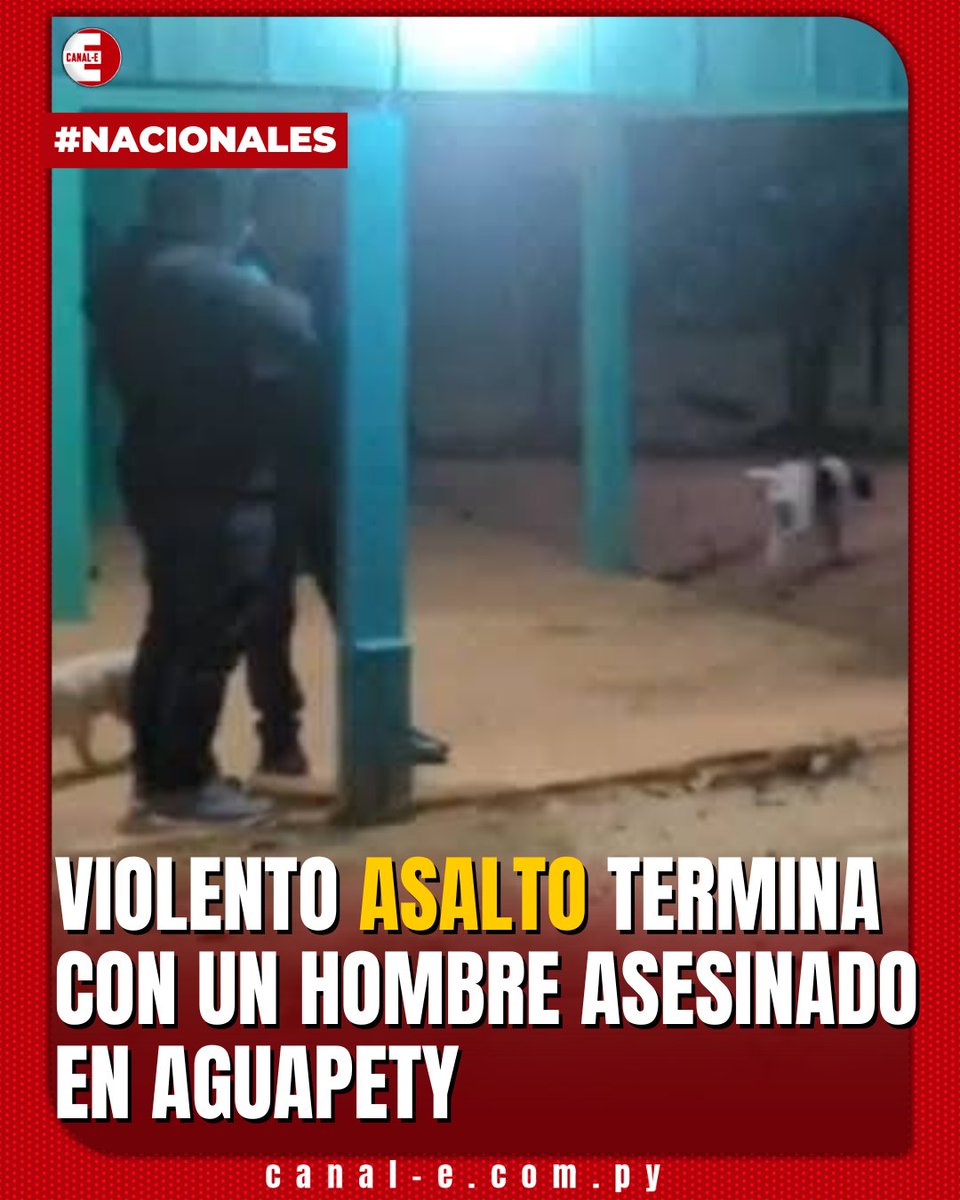 canal_e_py's tweet image. 💔 Coronel Oviedo – Un hombre de 41 años fue asesinado durante un asalto domiciliario en la madrugada de este lunes en la localidad de Calle Segunda, Colonia Aguapety, distrito de Coronel Oviedo.
La victima recibió un disparo con arma de fuego dentro de su vivienda, tras haber…