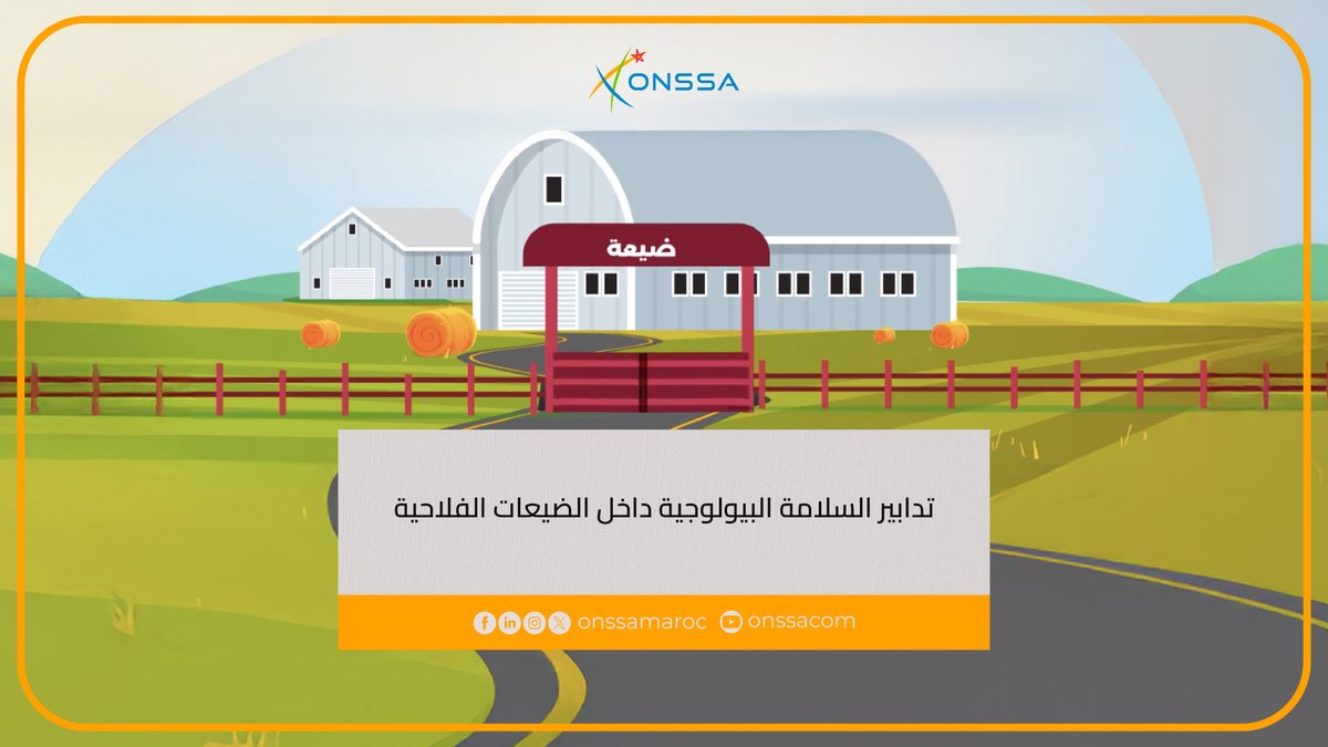 تعرفوا على تدابير السلامة البيولوجية داخل الضيعات الفلاحية لحماية القطيع الوطني من خلال الفيديو التالي ... 🎥
رابط الفيديو: youtube.com/watch?v=XRlbEF…

#ONSSA #MAROC​ #BIOSECURITE​ #PROTECTION_DU_PATRIMOINE_ANIMAL