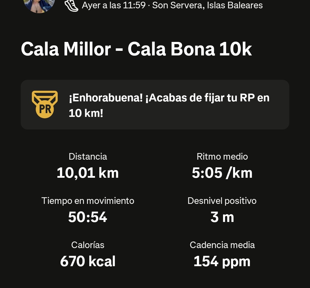 akaachaval's tweet image. Dia 9 (ayer): Mejor tiempo 10k 🤑