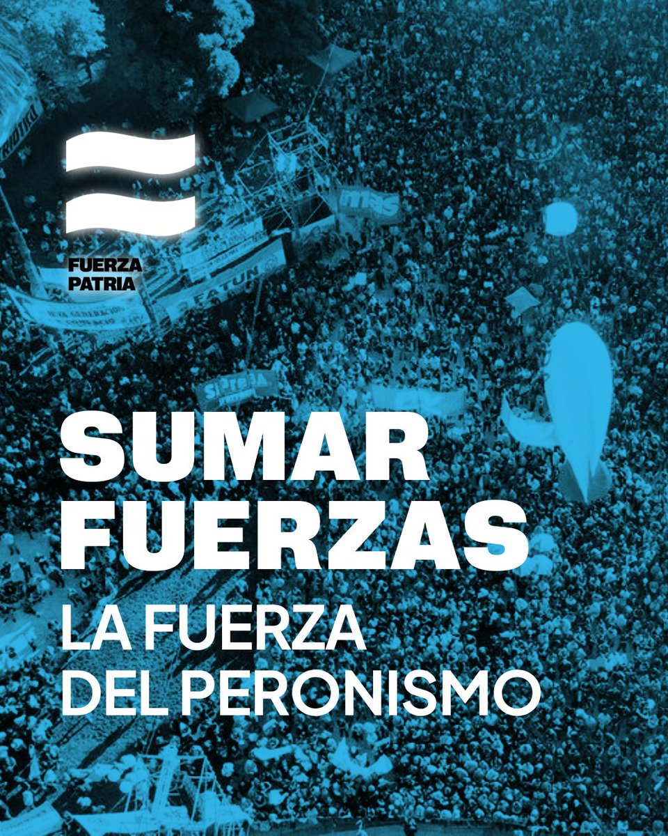 KarinArcus_ok's tweet image. Sumar fuerzas para defender el futuro de nuestro pueblo. 
El 7 de septiembre vamos con la boleta de #FuerzaPatria 🇦🇷