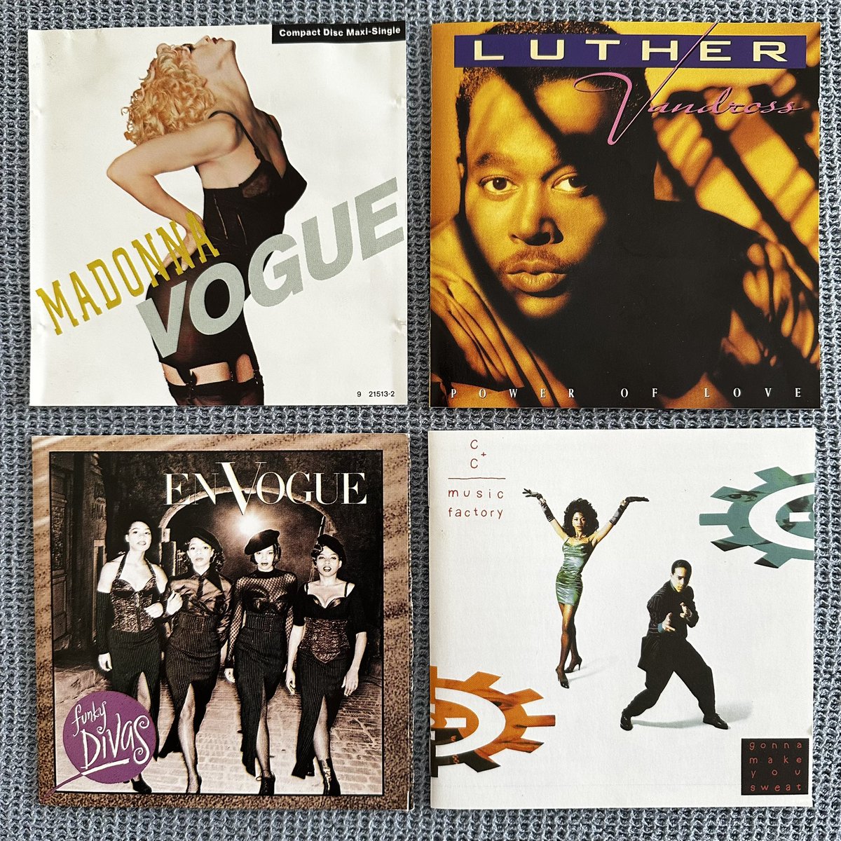 RACCOONFM1's tweet image. Monday morning listening:

💿 Madonna – Vogue
💿 EnVogue – Funky Divas
💿 Luther Vandross – Power of Love
💿 C+C Music Factory – Gonna Make You Sweat

#NowPlaying #CompactDisc #CD #July2025