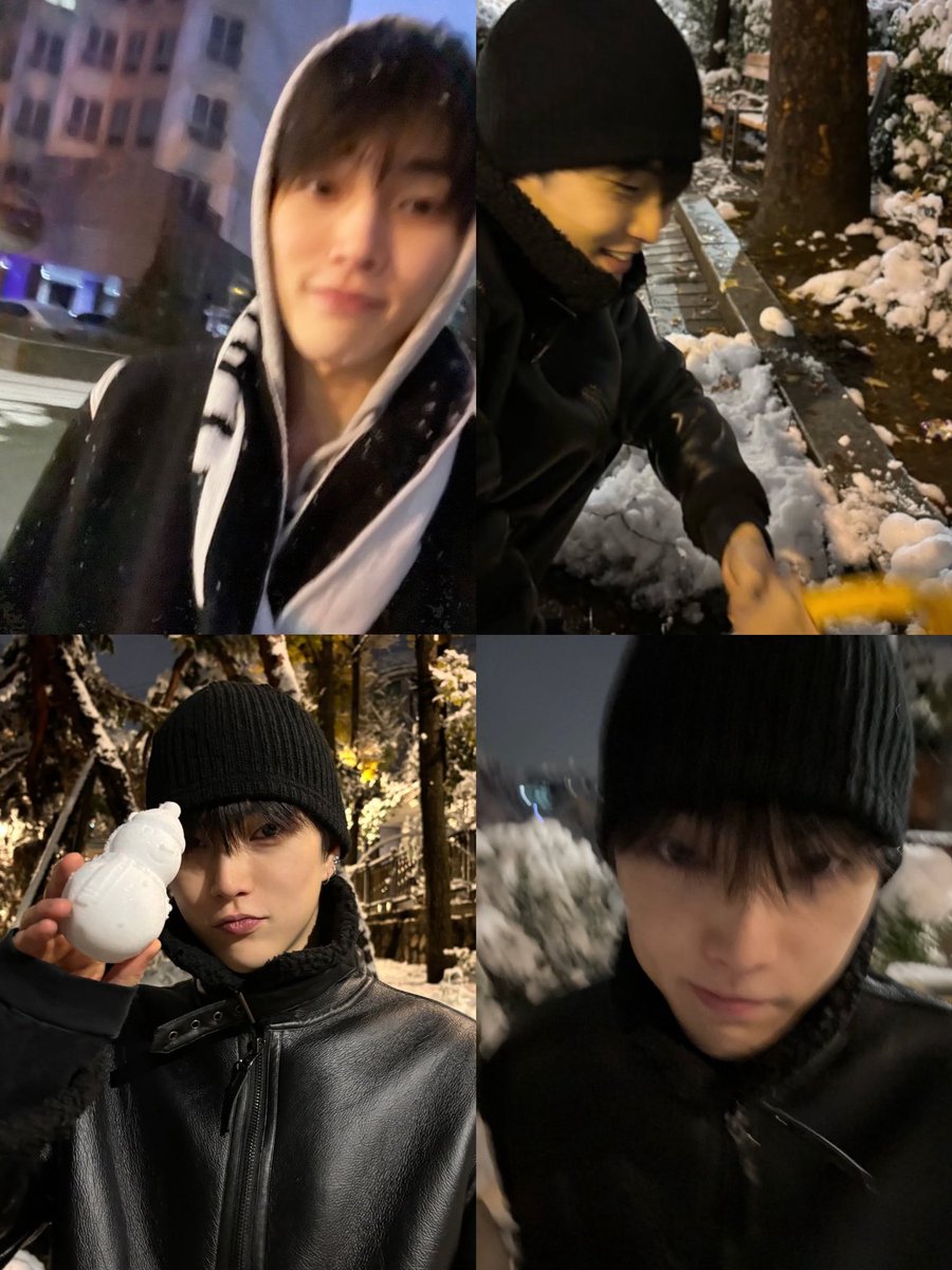 HSHFEEDS's tweet image. xnghan during winter time ❄️☃️