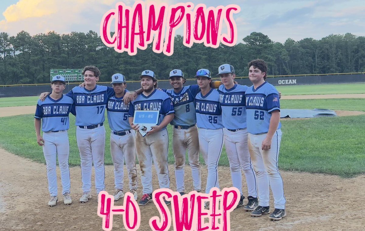 26BaseballCap5's tweet photo. Blue Claws Baseball went 4-0 and won the tournament at Ocean County College (July 26–27) 💪🔥
Dominated on both sides of the game — proud of the team! 🏆⚾️
#Baseball #CollegeRecruit #BlueClaws #Champions https://t.co/9rByq71Vx9