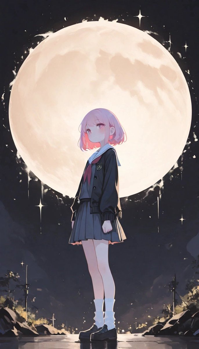 ruu_ai1017's tweet image. みんなもうお家に帰る時間だよ
 #AIイラスト︎