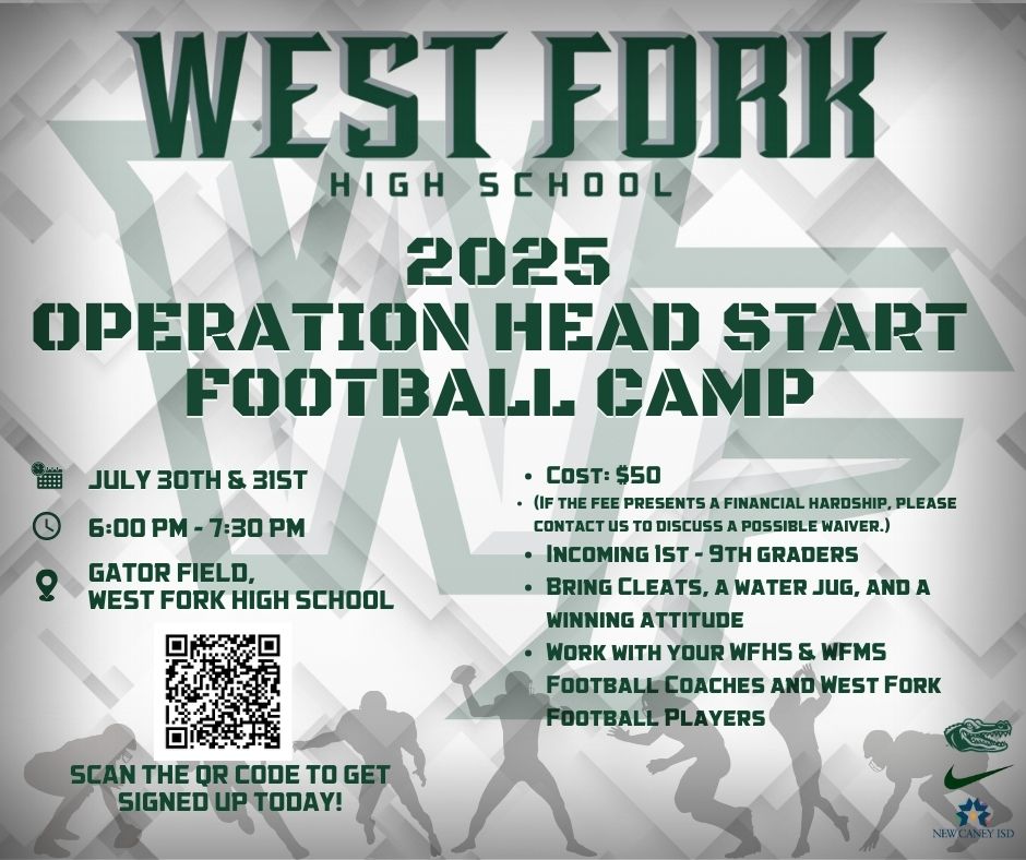 WFGatorFootball's tweet image. It's not too late to get signed up for Operation Head Start Football Camp! Scan the QR code below to get registered.
#CHOMP #EAT