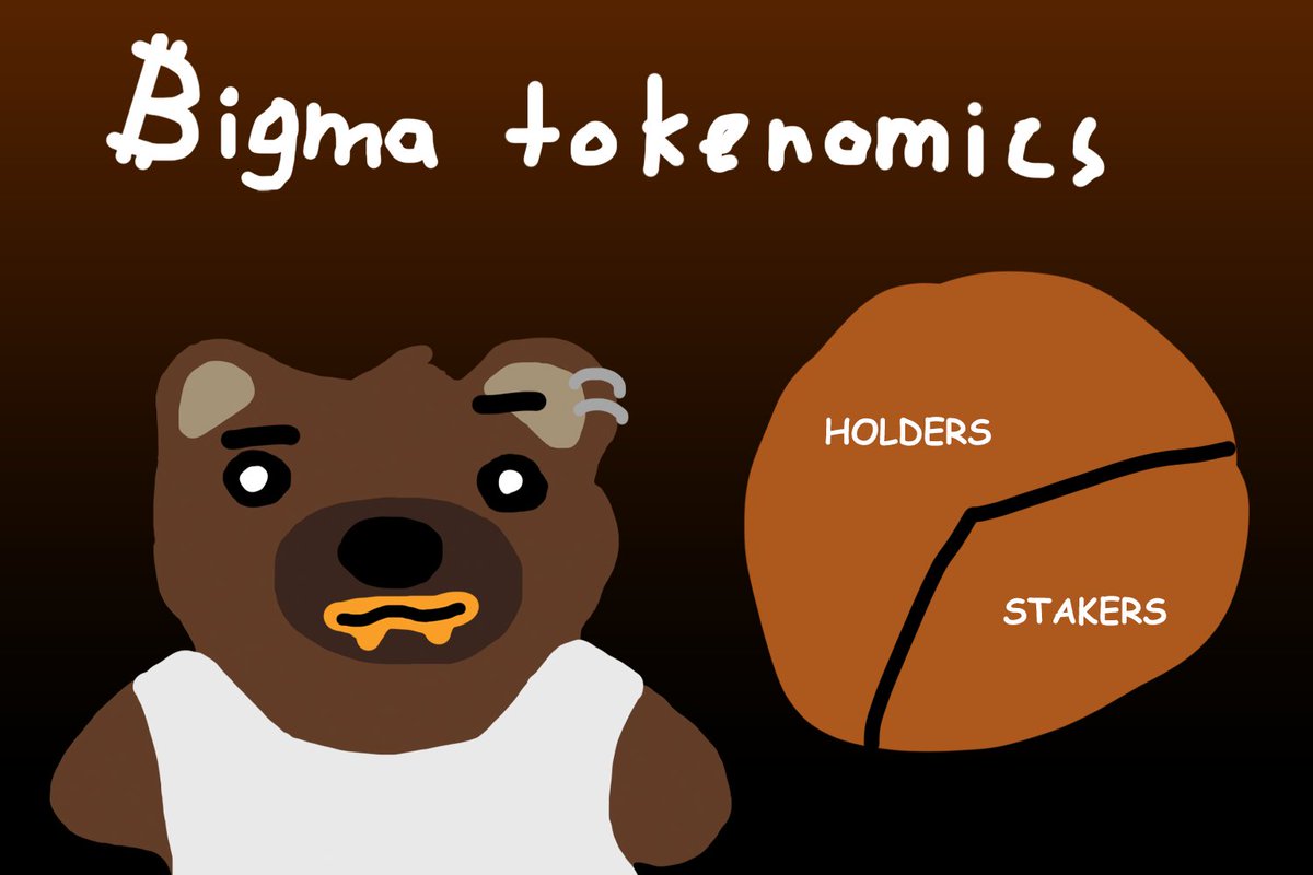 BIGMA TOKENOMICS

Total NFT supply - 1111

WL - 0.0001  BTC
PUBLIC - 0.00015 BTC

$BIGMA distribution:

HODLERS - 60 %
STAKING REWARDS - 40%
