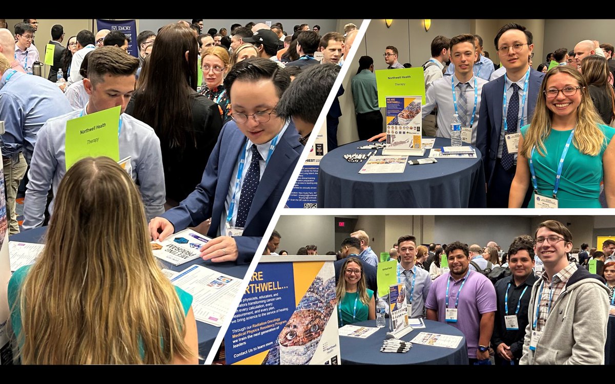 The residency fair is one of the major events for residency programs and students planning to apply. The Northwell Physics Residency Program also set up a table at this event to introduce its program to interested students, many of whom are from the HU Medical Physics Program.