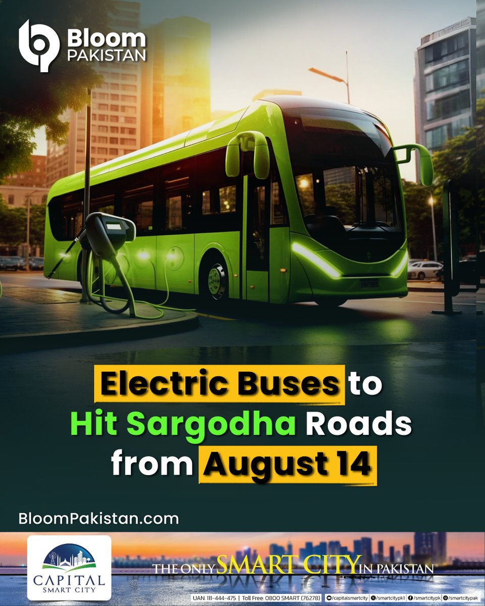 bloom_pakistan's tweet photo. The Punjab government has started a new step to improve transport in the Sargodha division by launching an electric green bus service.
Read More:
https://t.co/QPuBKZfxbc
#BloomPakistan @GovtofPunjabPK #PunjabGreenBus #ElectricBusService #SargodhaTransport #EcoFriendlyTravel #GreenInitiative #PublicTransportReform #PunjabGovt #CleanEnergyTransport #SustainablePakistan #SmartMobility