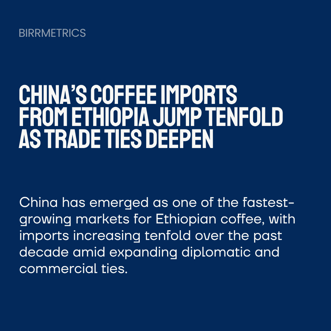 birrmetrics's tweet image. China’s imports of Ethiopian coffee have grown tenfold over the past few years, placing China among Ethiopia’s top five coffee export destinations.

Read More: birrmetrics.com/chinas-coffee-…