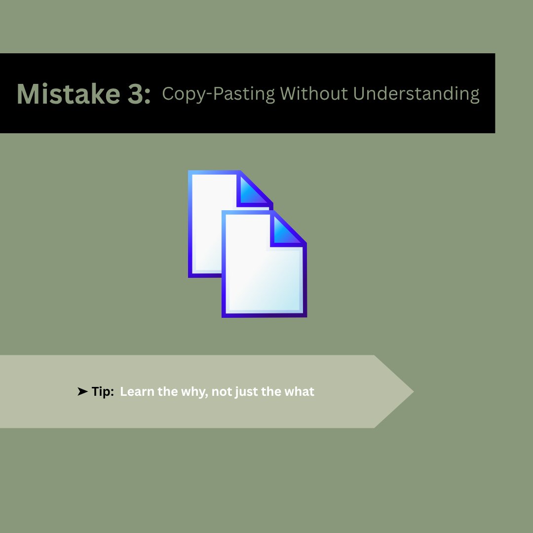 codingzaptech's tweet image. 🧵 Top 3 Programming Mistakes Every Beginner Makes (and how to avoid them) ⬇️
#ProgrammingHelp #CodingMistakes #100DaysOfCode #CSstudent #DevTips #CodingZap