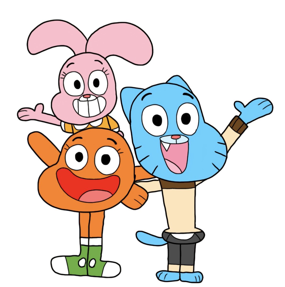 AdamTTH19's tweet image. Happy #WonderfullyWeirdWorldOfGumball Day in America! 🐱🐟🐰