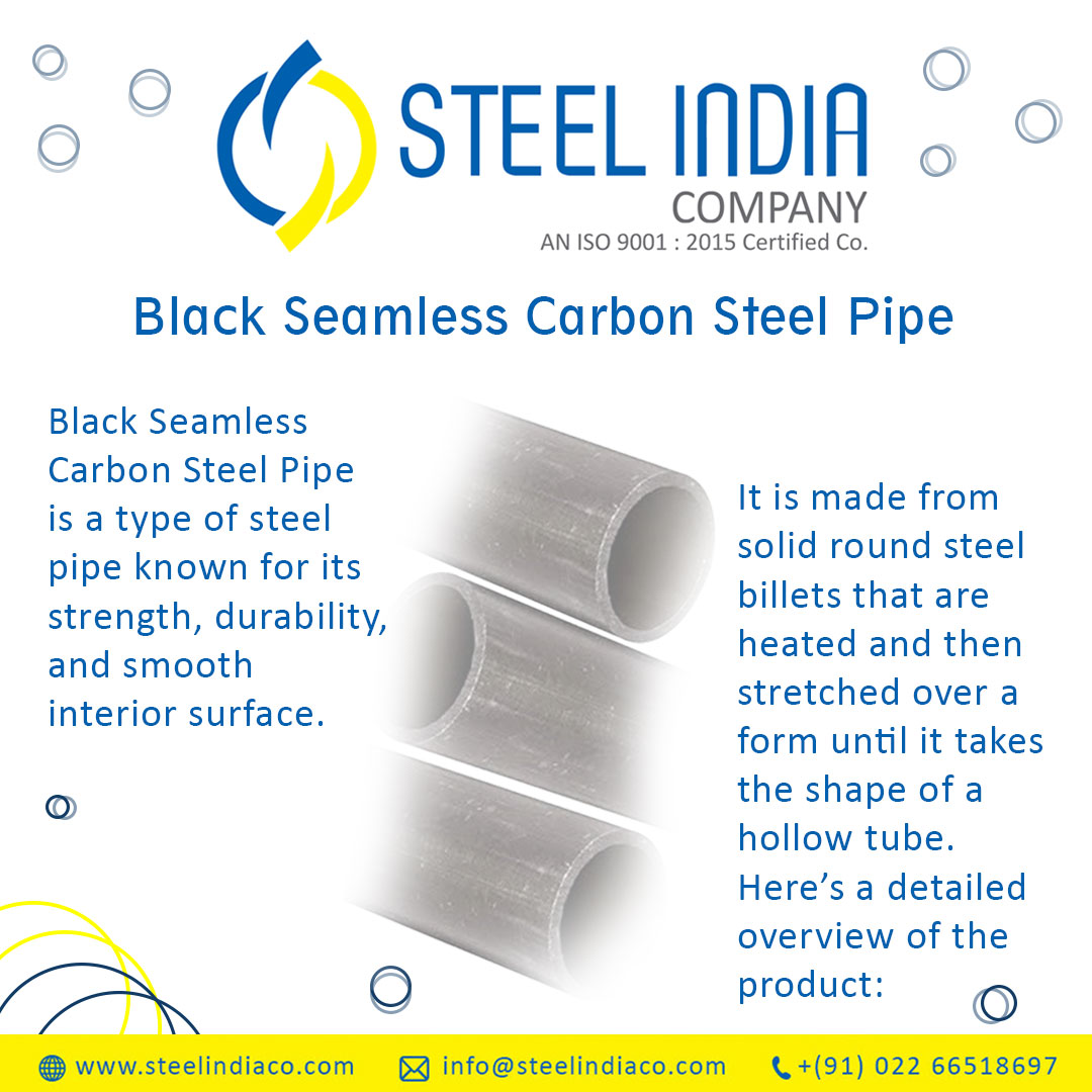 Steel_India_Co_'s tweet image. Precision-crafted for maximum strength and reliability — Black Seamless Carbon Steel Pipe delivers unmatched performance in every application. 

#SeamlessSteel #CarbonPipePower #EngineeredForStrength #IndustrialGrade #SteelPerformance #HeavyDutyPipes