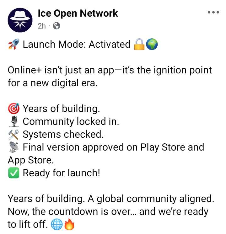 Tech_SalmanKhan's tweet image. 🚀 Online+ Launch Mode: ACTIVATED!
🔓 What’s next?
✅ Full ownership
🛡️ True privacy
🌐 Global freedom
💰 Early user benefits

The future is ON! 🔥
#OnlinePlus #Web3 #IONChain #DigitalFreedom #LaunchDay
