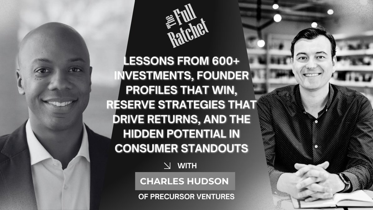The Full Ratchet (@tfr_pod) on Twitter photo <a href="/chudson/">Charles Hudson</a> has made nearly 500 investments at <a href="/PrecursorVC/">Precursor Ventures</a>—backing breakout companies like <a href="/TheAthletic/">The Athletic</a>, <a href="/CarrotFertility/">Carrot</a>, and <a href="/juniper_square/">Juniper Square</a>. We unpack founder traits that win, reserve strategy, the consumer comeback, and the future of seed VC. Episode 488 of TFR is now live. <a href="/chudson/">Charles Hudson</a> has made nearly 500 investments at <a href="/PrecursorVC/">Precursor Ventures</a>—backing breakout companies like <a href="/TheAthletic/">The Athletic</a>, <a href="/CarrotFertility/">Carrot</a>, and <a href="/juniper_square/">Juniper Square</a>. We unpack founder traits that win, reserve strategy, the consumer comeback, and the future of seed VC. Episode 488 of TFR is now live.