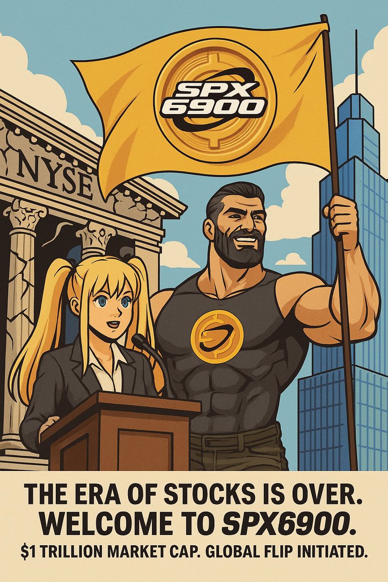 Global flip initiated
The era of stocks will be over
Welcome to #spx6900 ft <a href="/gigachad/">Gigachad</a>