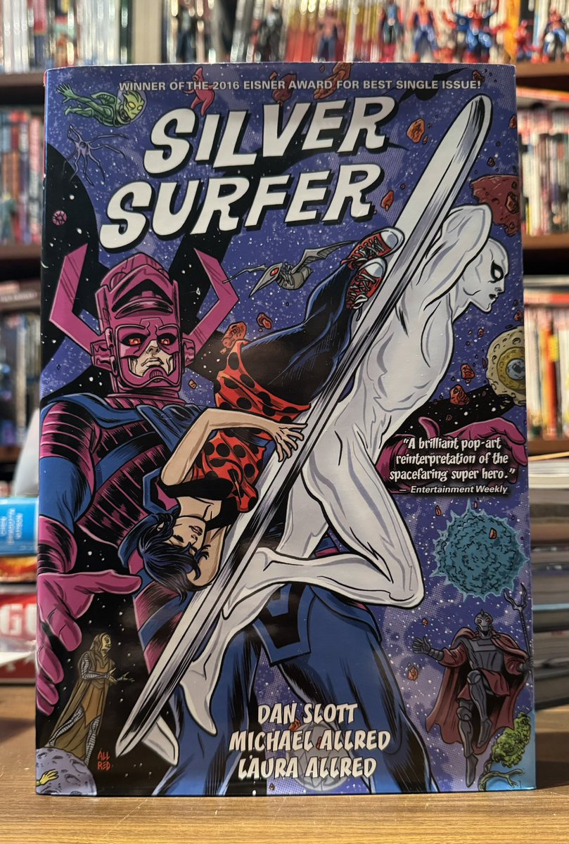 Off this week and planning to re-read through this awesome Silver Surfer run by Dan Slott and the Allreds
