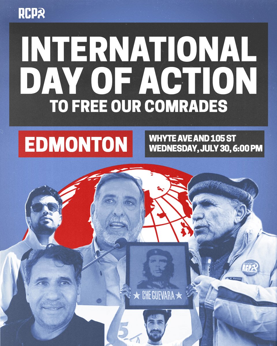 CanadaMarxists's tweet image. INTERNATIONAL DAY OF ACTION - THIS WEDNESDAY!

We demand ALL our imprisoned comrades be freed &amp;amp; charges against them DROPPED.

Join the protests in Toronto, Montreal, Ottawa &amp;amp; Edmonton.

#ReleaseEhsanAli #AwaamiActionCommittee #GilgitBaltistan @PakinVancouver @PakinMontreal