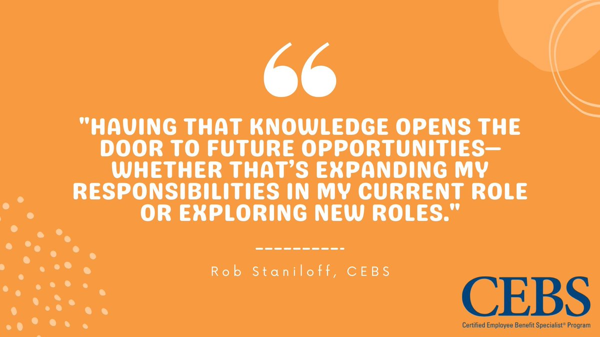 CEBSProgram's tweet image. Time for #MotivationMonday!   

Dual U.S. and Canadian CEBS graduate Rob Staniloff was recently asked about the most meaningful takeaways from the designations he’d earned.

Read the full interview on CEBS News &amp;gt;&amp;gt; cebs.ifebp.org/2025/07/15/stu…