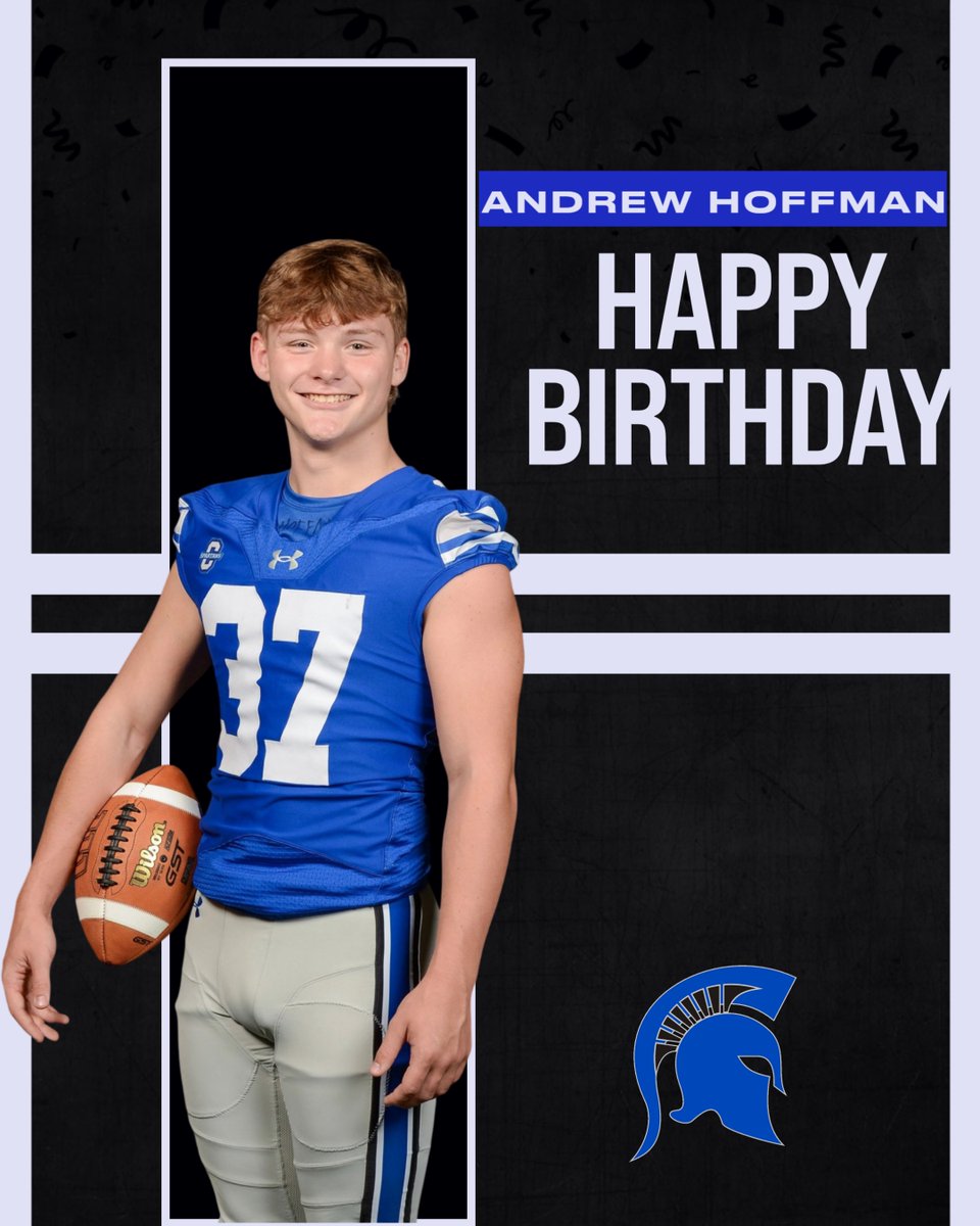 CHSSpartanFB's tweet image. Happy birthday, Andrew Hoffman!