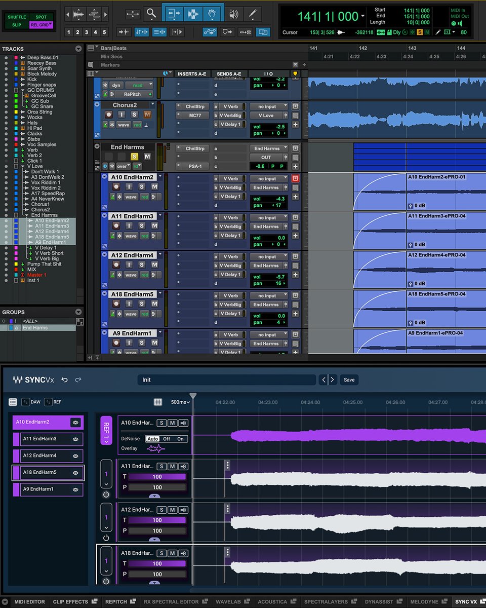 Avid Pro Tools (@avidprotools) on Twitter photo Pro Tools 2025.6 introduces ARA support for <a href="/WavesAudioLtd/">Waves Audio</a> Sync Vx — Unclutter your backing vocals or align re-recorded dialogue in seconds
▶️ avid.com/resource-cente…
#protools #splice #waves #dreamtonics #speechtotext #adr #midi #mixing #recording #avidprotools #daw #avid Pro Tools 2025.6 introduces ARA support for <a href="/WavesAudioLtd/">Waves Audio</a> Sync Vx — Unclutter your backing vocals or align re-recorded dialogue in seconds
▶️ avid.com/resource-cente…
#protools #splice #waves #dreamtonics #speechtotext #adr #midi #mixing #recording #avidprotools #daw #avid