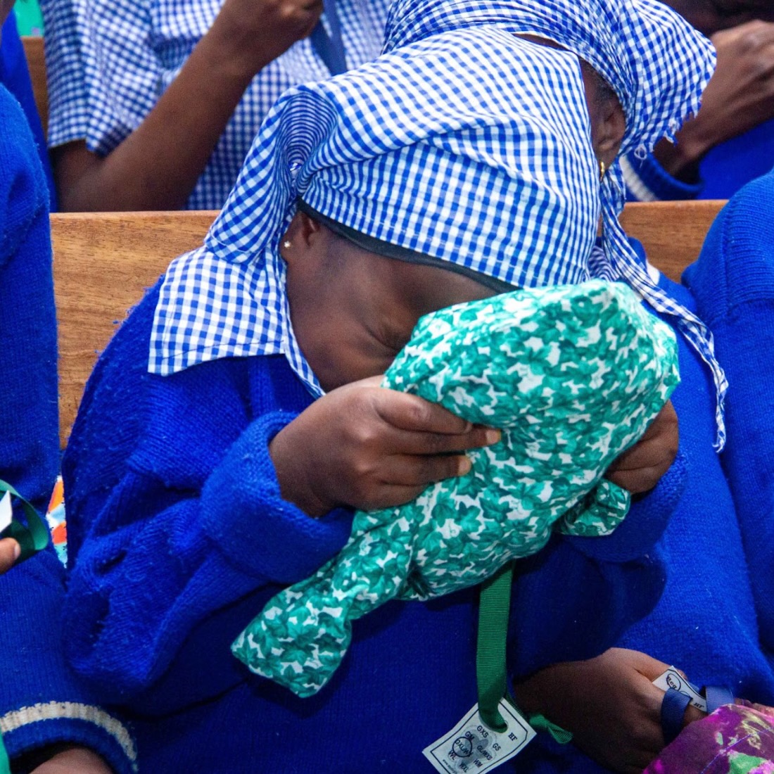 This is the moment when a girl at the Nigeria School for the Blind got her DfG Kit. To have access to menstrual health supplies is to be remembered, seen, and included.