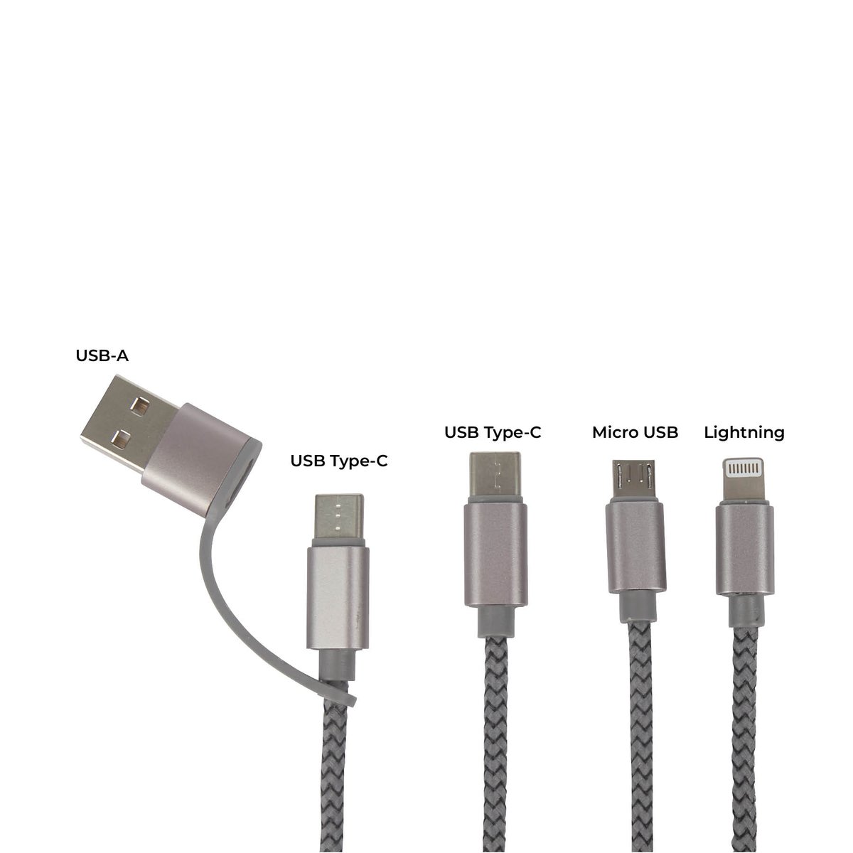 Logomark's tweet image. Stay charged with the Virgo 9' RPET 5-in-1 Charging Cable, featuring USB-A / Type-C on one end and lightning, Micro USB, and Type-C connectors on the other, this is convenience on the go. bit.ly/452jN7Y

#chargingcable #logomark