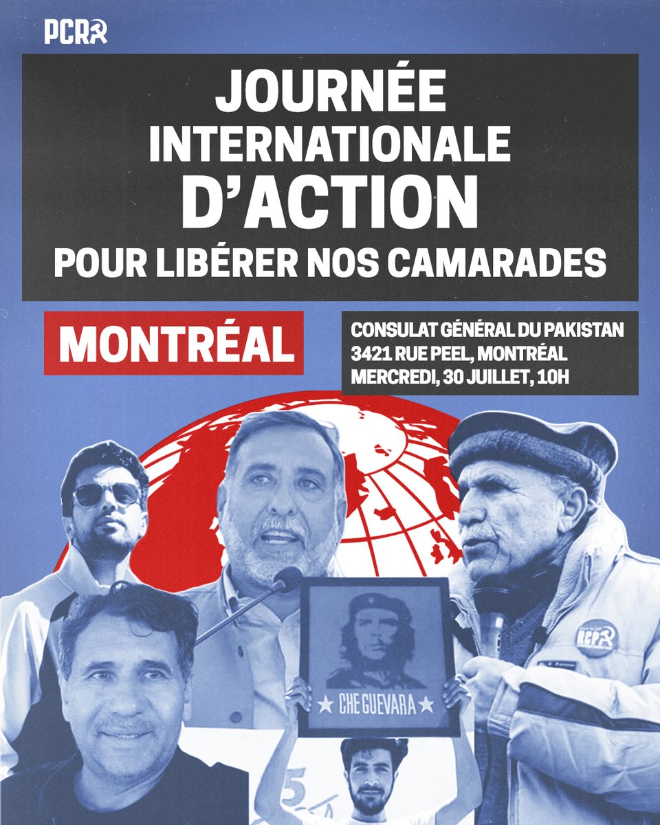 CanadaMarxists's tweet image. INTERNATIONAL DAY OF ACTION - THIS WEDNESDAY!

We demand ALL our imprisoned comrades be freed &amp;amp; charges against them DROPPED.

Join the protests in Toronto, Montreal, Ottawa &amp;amp; Edmonton.

#ReleaseEhsanAli #AwaamiActionCommittee #GilgitBaltistan @PakinVancouver @PakinMontreal