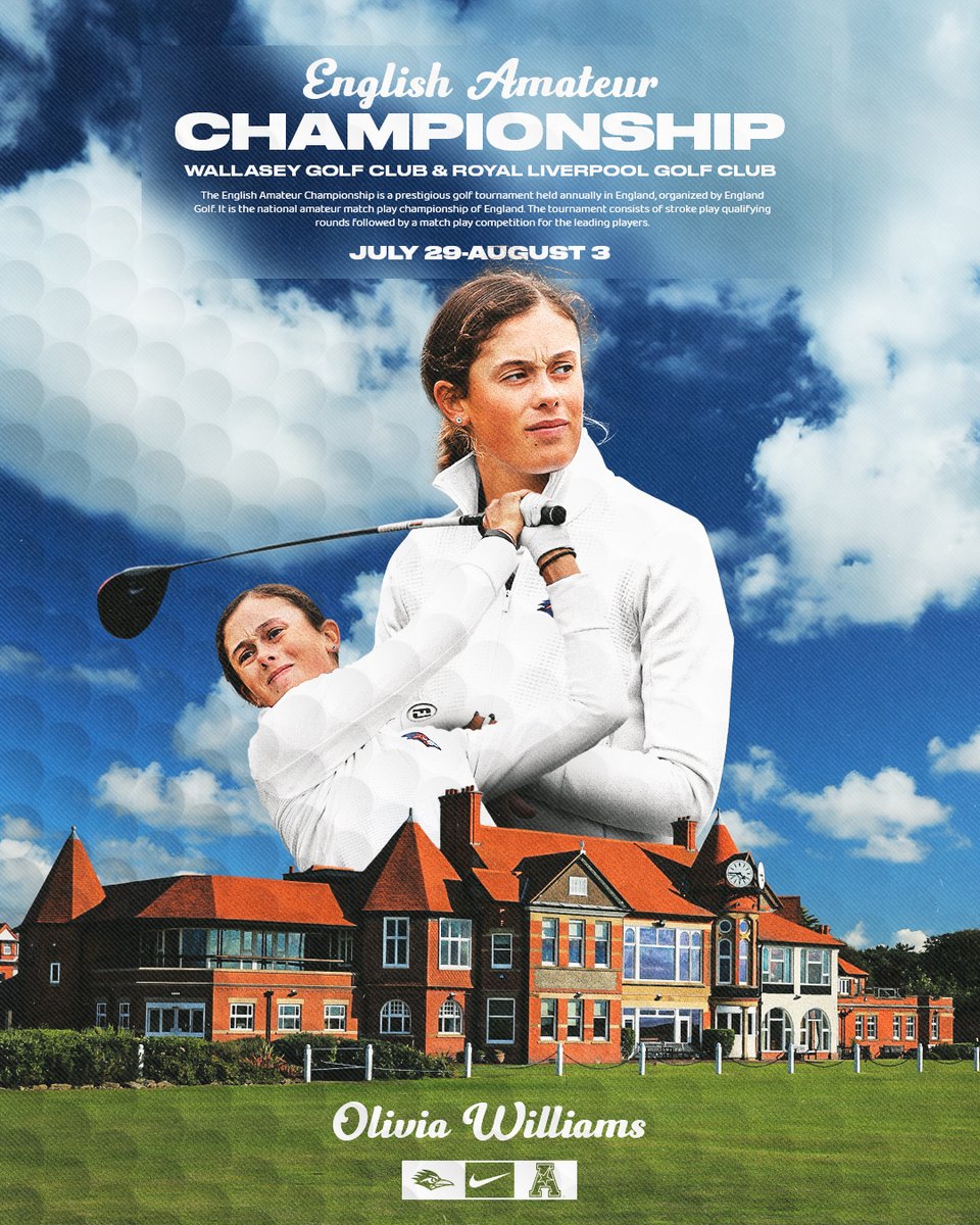 Good luck to Olivia Williams in the English Amateur Championship this week at Wallasey GC and Royal Liverpool GC!

📰 golfgenius.com/pages/5141107

#LetsGo210 | #BirdsUp 🤙