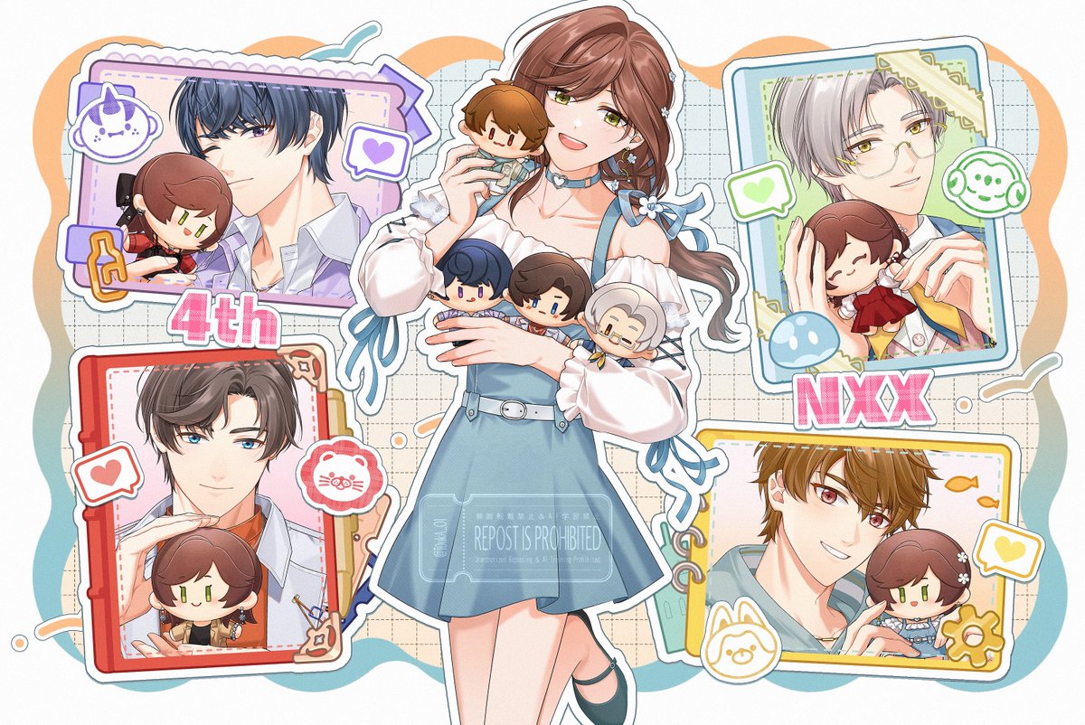 💛❤️ Happy 4th anniversary💚💜
これからも大好きー！！！
#未定事件簿四周年 #未定事件簿