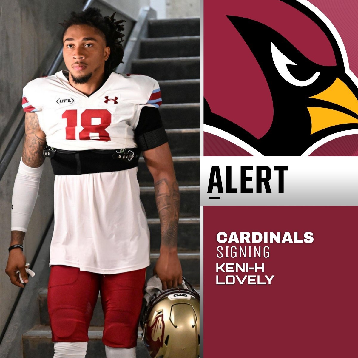 MIPanthersDude's tweet image. Per @JamesLarsenPFN, the Arizona Cardinals have signed Michigan Panthers CB Keni-H Lovely.
The former Western Michigan standout impressed in 2025, notching 26 total tackles, 1 INT (1 TD) and 9 PD in his first season.
Congratulations, @NoFlyZone_nih!
#LetsHunt 🐾