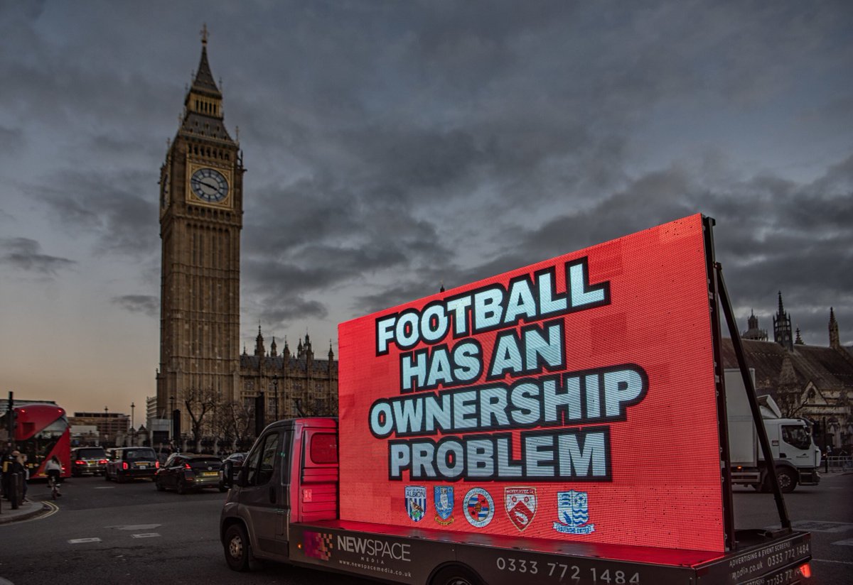 We stand in solidarity with Morecambe fans, who continue to suffer because of ownership issues off the pitch. 

Football has an ownership problem.