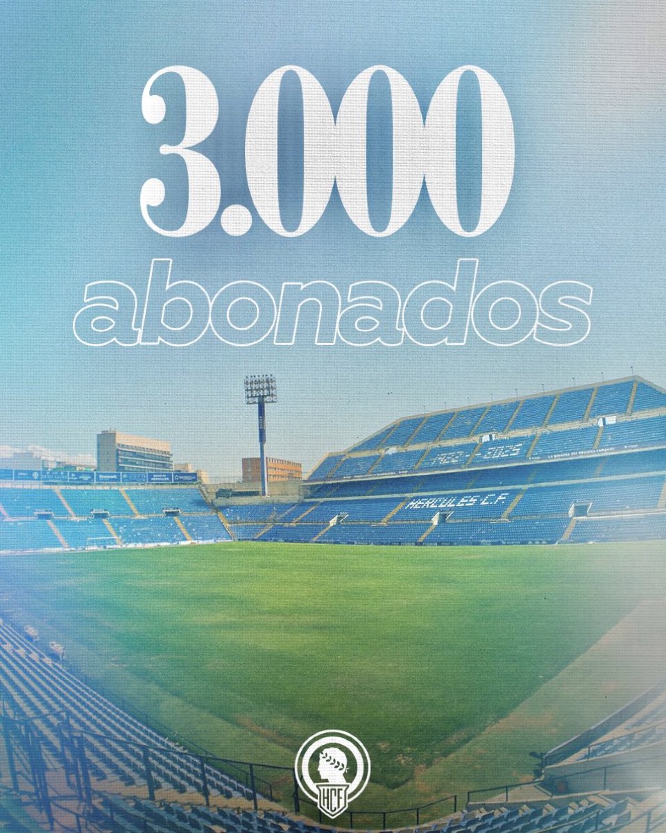 AlicanteDeport2's tweet image. El @cfhercules alcanza los 3000 abonados