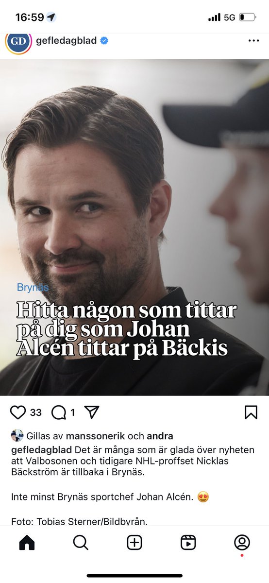 Jag har haft kul på jobbet idag. Men Johan Alcén har nog haft en snäppet bättre dag ändå.