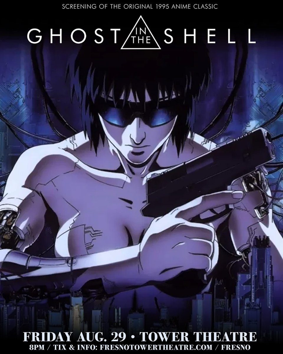 Good Medicine (@goodmedicine805) on Twitter photo JUST ANNOUNCED - GHOST IN THE SHELL 1995 Film Screening at <a href="/TowerTheatre1/">Tower Theatre</a> on August 29th! Tickets: towertheatre.ticketsauce.com/e/ghost-in-she…
<a href="/NumbskullShows/">Numbskull Shows</a> #goodmedicine #towertheatre #Fresno JUST ANNOUNCED - GHOST IN THE SHELL 1995 Film Screening at <a href="/TowerTheatre1/">Tower Theatre</a> on August 29th! Tickets: towertheatre.ticketsauce.com/e/ghost-in-she…
<a href="/NumbskullShows/">Numbskull Shows</a> #goodmedicine #towertheatre #Fresno