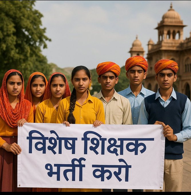 यह मांग आज की नहीं है काफी समय से साथी मांग कर रहे हैं, सरकार को इनके लिए भर्ती निकाल के राहत प्रदान करनी चाहिए क्योंकि नई शिक्षा नीति में कहा गया है कि हर स्कूल में एक विशेष शिक्षक जरूरी है।
#विशेष_शिक्षक_भर्ती_करो