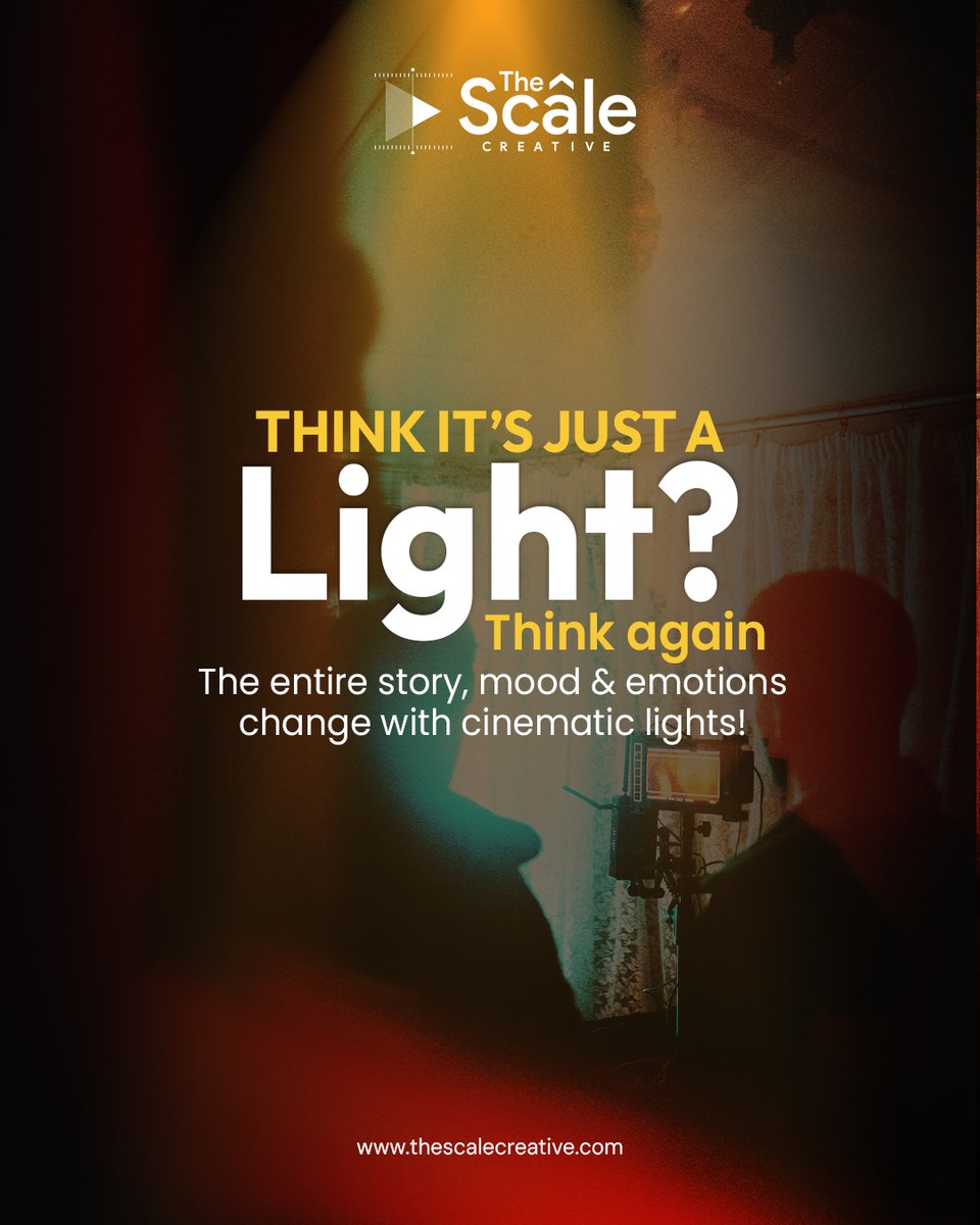 scale_creative's tweet image. Think it’s just a light?
That one light can make your product look luxurious, your brand feel sophisticated, or your story hit differently.

🔥 From shadows to soft glows—we don’t just shoot. We shape.

#VideoCraftsmanship #PremiumVideoAgency #CinematicMood #LightingInFilm