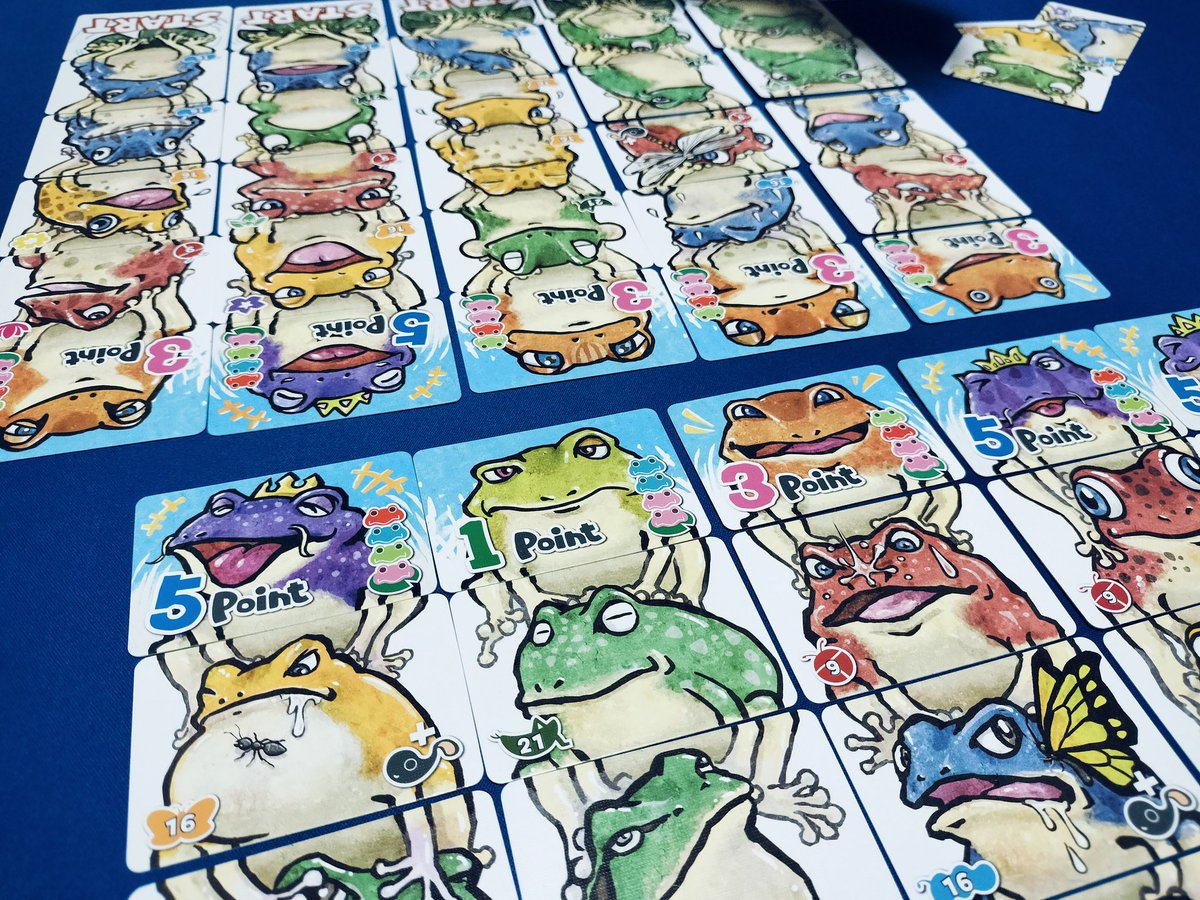 2人戦カエルタワー！！
勝った勝った〜🙌🐸🙌
