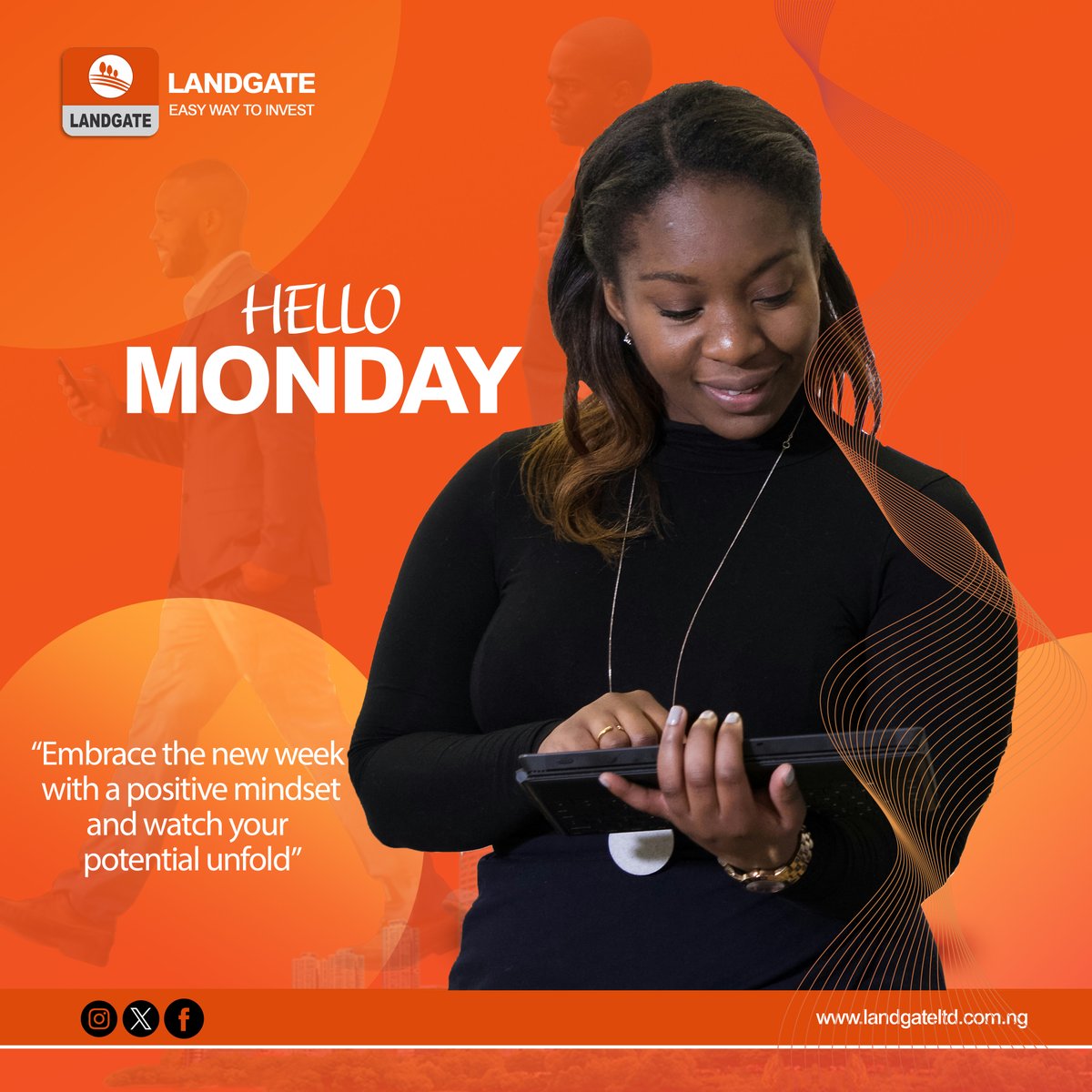 Landgateltd's tweet photo. Hello Monday - Embrace the new week with a positive mindset and watch your potentials unfold. @mondaydotcom @MondayVibes @Nidopoland @NigeriaNewsdesk https://t.co/8ogygTwj5D